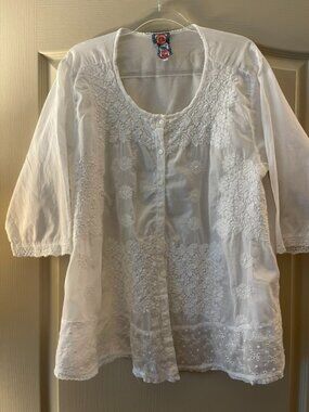 Johnny Was Cotton Blouse